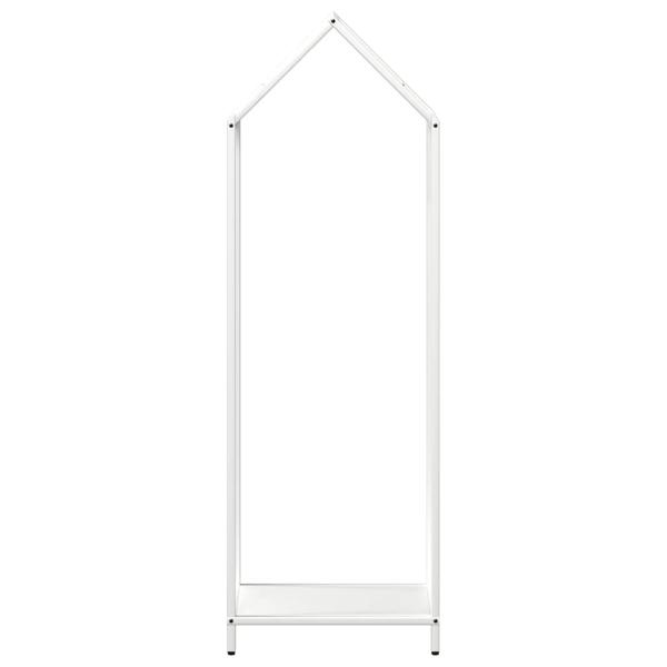 Brennholzregal Weiß 40x25x120 cm Kaltgewalzter Stahl