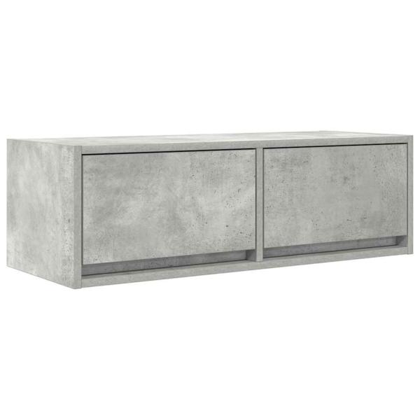 TV-Schrank Betongrau 80x31x25,5 cm Holzwerkstoff