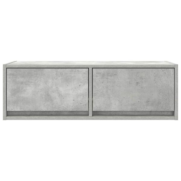 TV-Schrank Betongrau 80x31x25,5 cm Holzwerkstoff