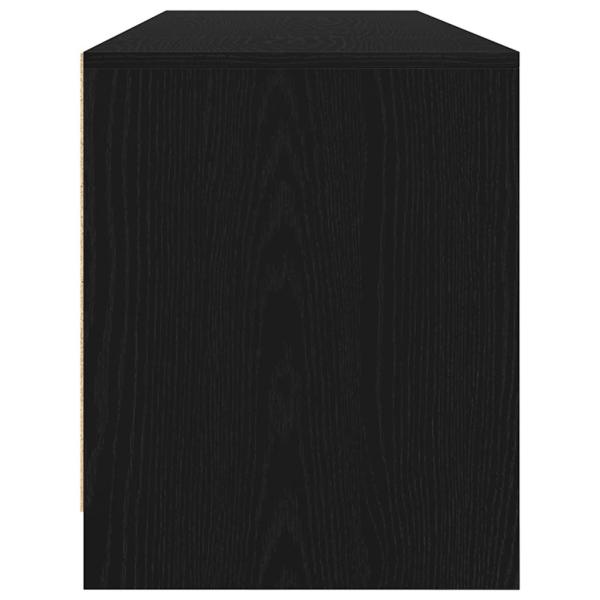 TV-Schrank Schwarz Eiche-Optik 188,5x41x50 cm Holzwerkstoff