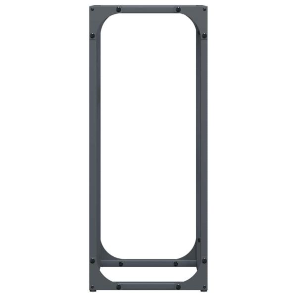 Brennholzregal Anthrazit 25x25x60 cm Kaltgewalzter Stahl