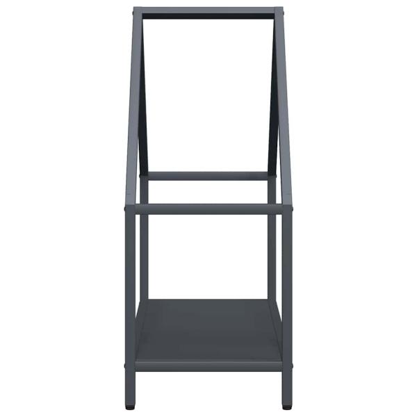 Brennholzregal Anthrazit 60x25x60 cm Kaltgewalzter Stahl