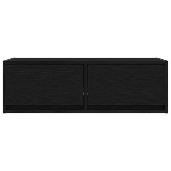 TV-Schränke 2 Stk. Schwarz Eichen-Optik 80x31x25,5 cm