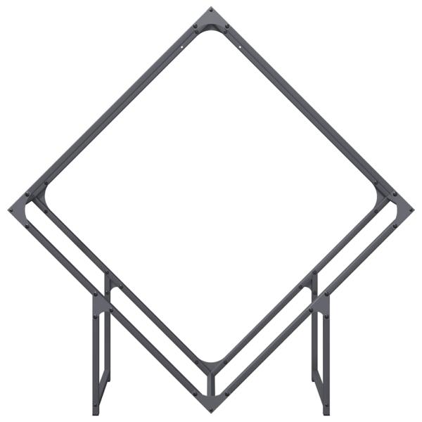 Brennholzregal Anthrazit 100x25x100 cm Kaltgewalzter Stahl