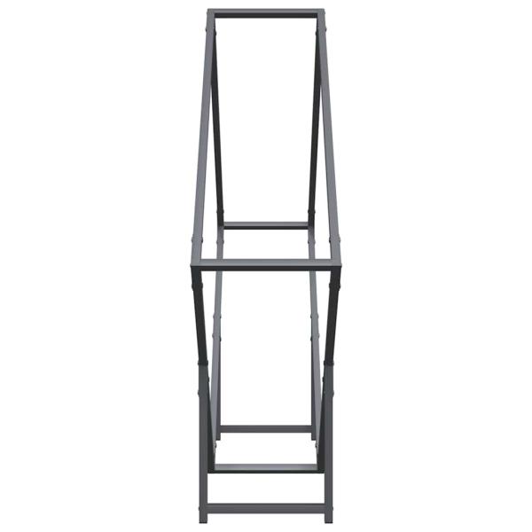 Brennholzregal Anthrazit 100x25x100 cm Kaltgewalzter Stahl