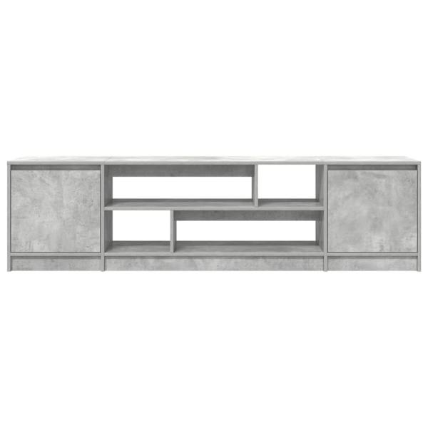 TV-Schrank Betongrau 188,5x41x50 cm Holzwerkstoff