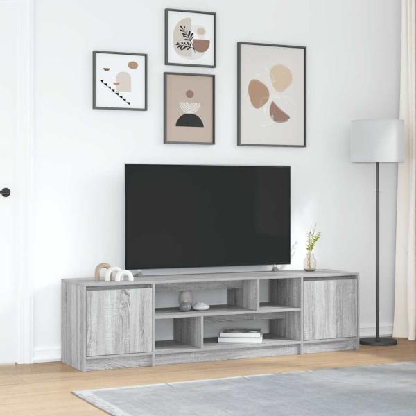 ARDEBO.de - TV-Schrank Grau Sonoma 188,5x41x50 cm Holzwerkstoff
