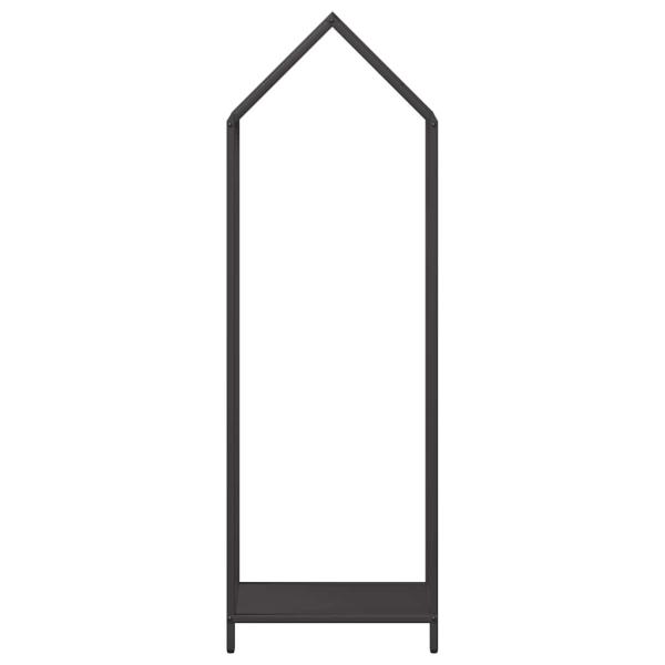 Brennholzregal Schwarz 40x25x120 cm Kaltgewalzter Stahl