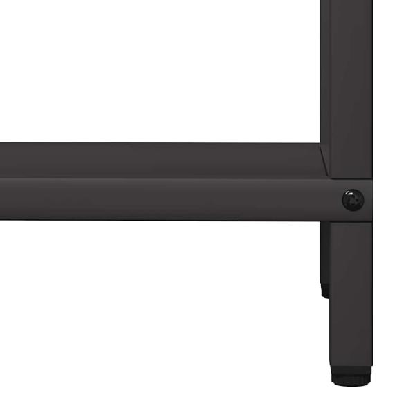 Brennholzregal Schwarz 40x25x120 cm Kaltgewalzter Stahl