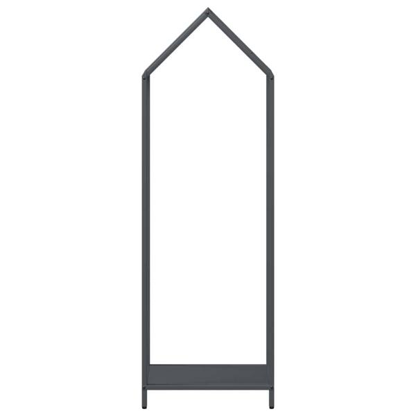 Brennholzregal Anthrazit 40x25x120 cm Kaltgewalzter Stahl