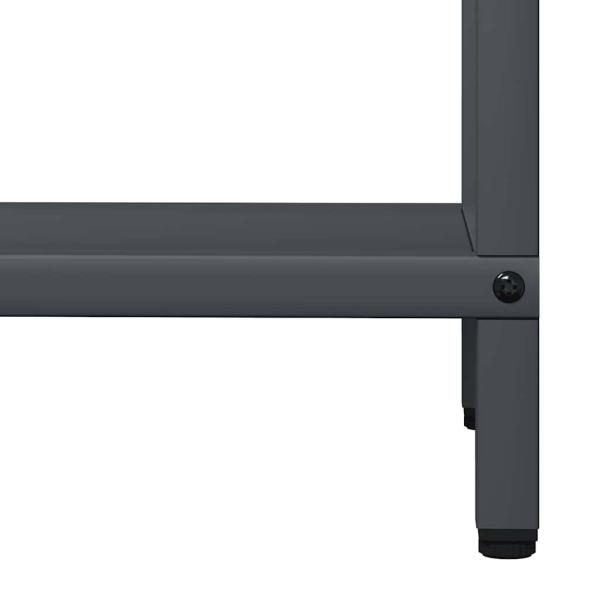 Brennholzregal Anthrazit 40x25x120 cm Kaltgewalzter Stahl