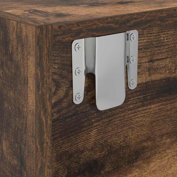 TV-Schränke 2 Stk. Räuchereiche 80x31x25,5 cm Holzwerkstoff