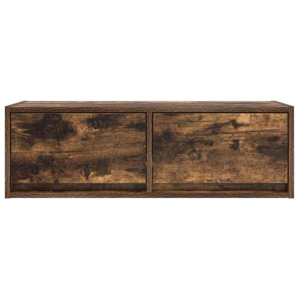 TV-Schränke 2 Stk. Räuchereiche 80x31x25,5 cm Holzwerkstoff