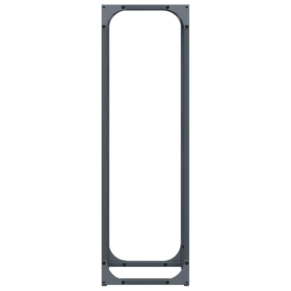 ARDEBO.de - Brennholzregal Anthrazit 25x25x80 cm Kaltgewalzter Stahl