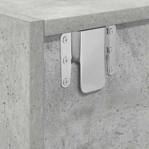 TV-Schränke 2 Stk. Betongrau 80x31x25,5 cm Holzwerkstoff