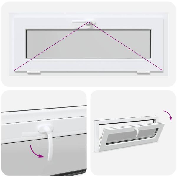Kellerfenster RISOR 110x40 cm Kipp 2-fach Verglasung Anthrazit