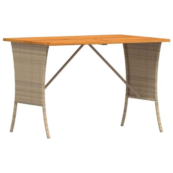3-tlg. Garten-Sofagarnitur mit Kissen Beige Poly Rattan