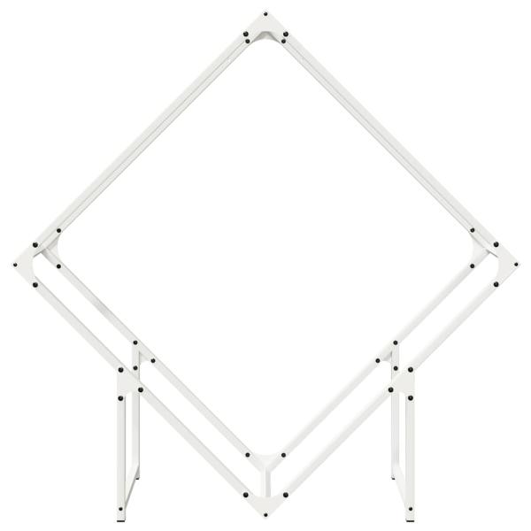 Brennholzregal Weiß 100x25x100 cm Kaltgewalzter Stahl