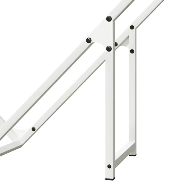 Brennholzregal Weiß 100x25x100 cm Kaltgewalzter Stahl