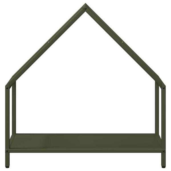 Brennholzregal Olivgrün 60x25x60 cm Kaltgewalzter Stahl