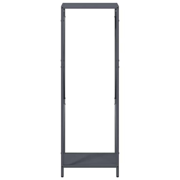 Brennholzregal Anthrazit 34x25x100 cm Kaltgewalzter Stahl