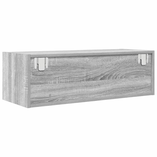 TV-Schränke 2 Stk. Grau Sonoma 80x31x25,5 cm Holzwerkstoff