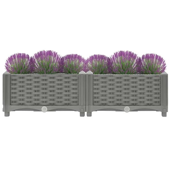 Hochbeet 80x40x23 cm Polypropylen