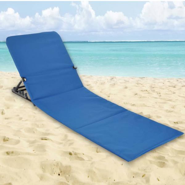 HI Faltbare Strandmatte PVC Blau