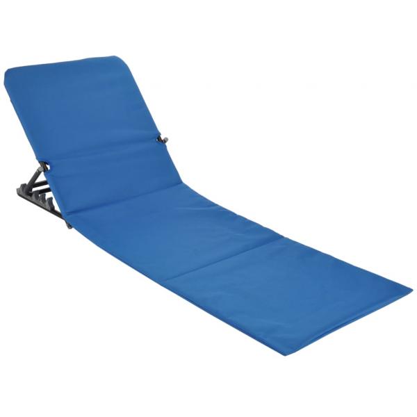HI Faltbare Strandmatte PVC Blau