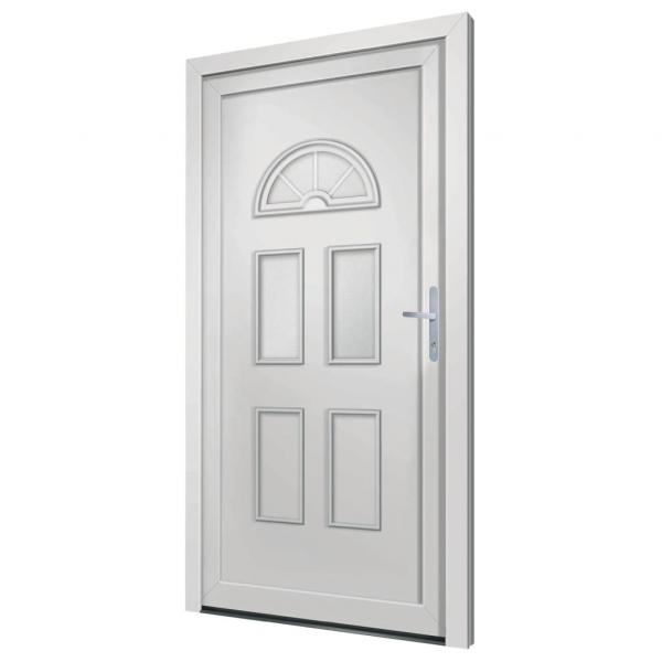 Haustür Weiß 88x190 cm PVC