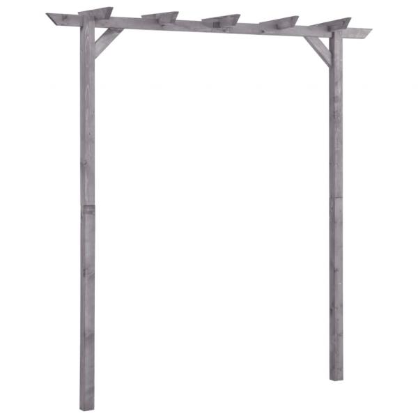 ARDEBO.de - Garten-Pergola Grau 200x40x205 cm Imprägniertes Kiefernholz