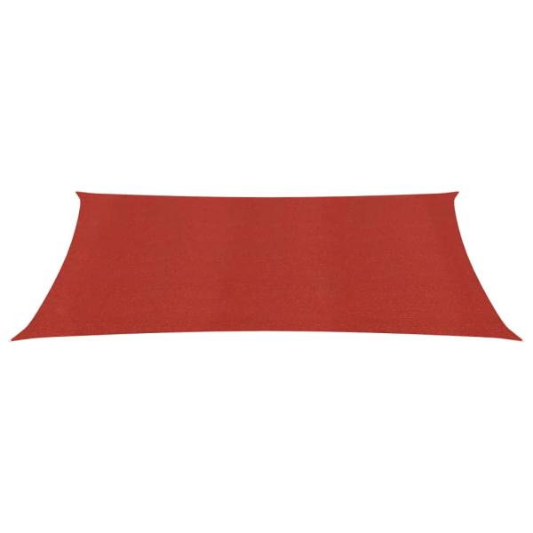 Sonnensegel 160 g/m² Rot 3,5x4,5 m HDPE