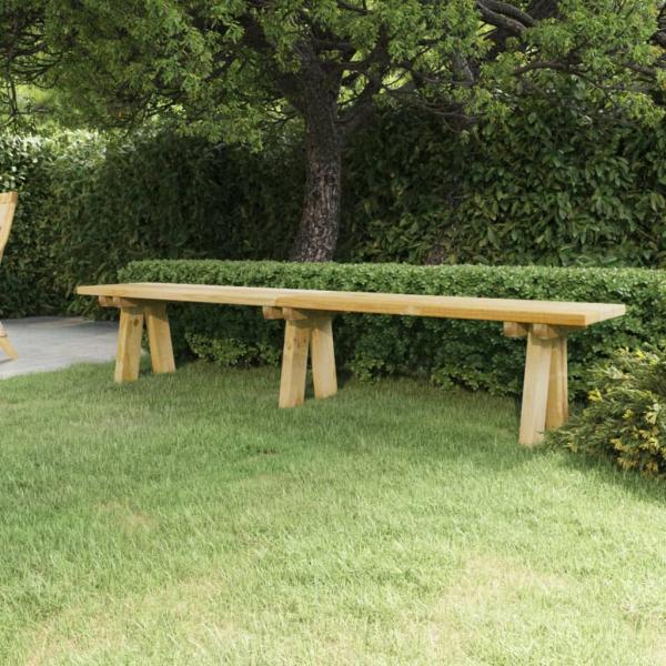 ARDEBO.de - Gartenbank 220 cm Massivholz Kiefer Imprägniert