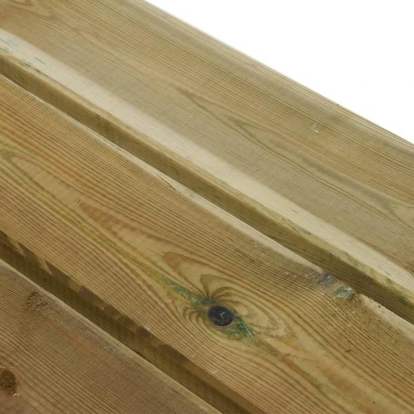 Gartenbank 220 cm Massivholz Kiefer Imprägniert