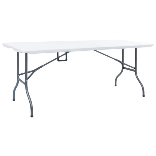ARDEBO.de - Gartentisch Klappbar Weiß 180x72x72 cm HDPE