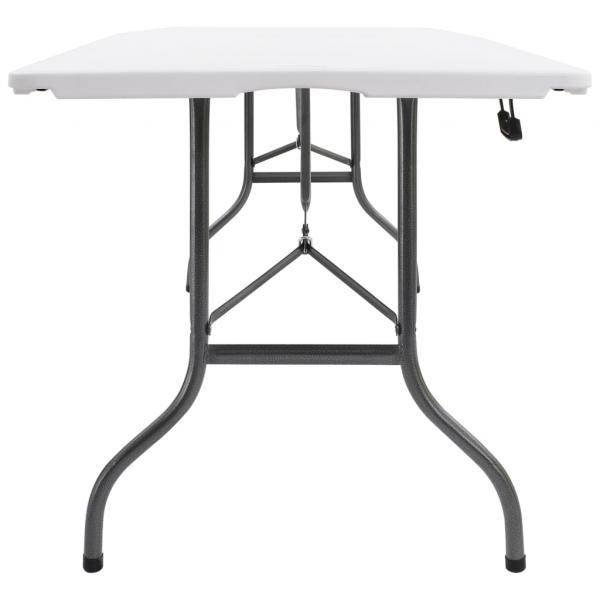 Gartentisch Klappbar Weiß 180x72x72 cm HDPE