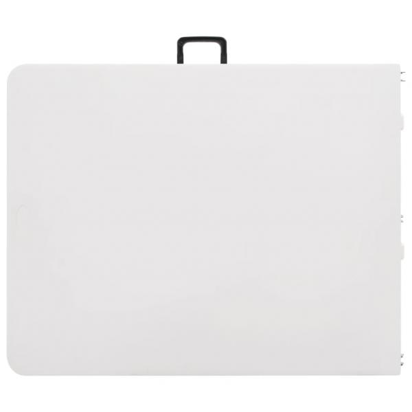 Gartentisch Klappbar Weiß 180x72x72 cm HDPE