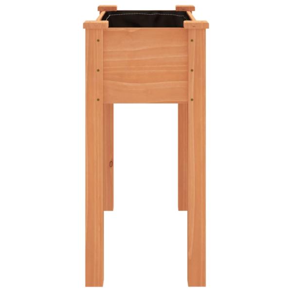 Pflanzkübel mit Einsatz Braun 71x37x76 cm Massivholz Tanne