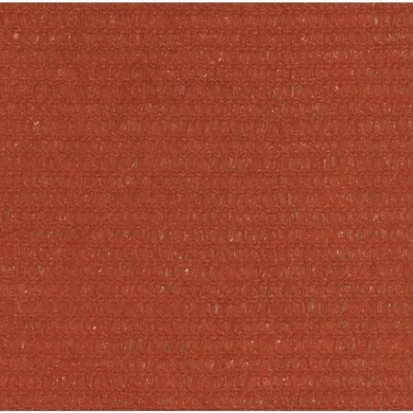 Sonnensegel 160 g/m² Terrakottarot 7x7 m HDPE
