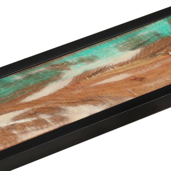 Wandregale 2 Stk. 110x17x17 cm Altholz Massiv und Eisen