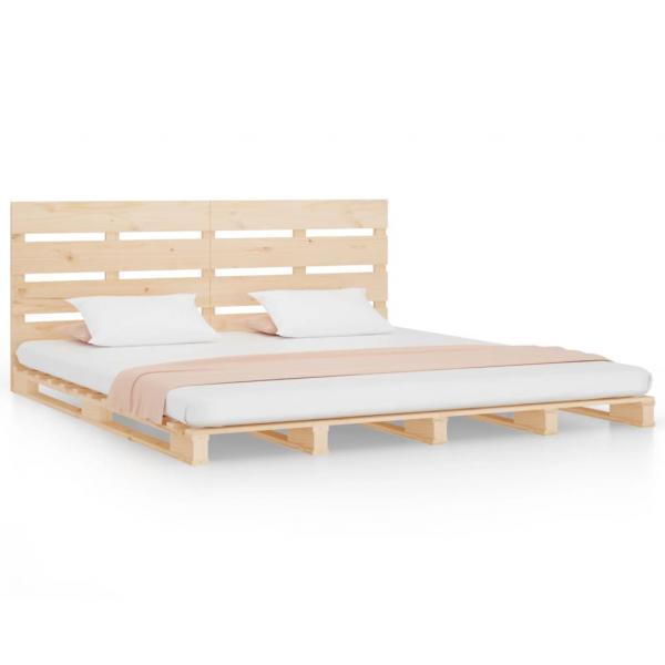 Massivholzbett ohne Matratze 135x190 cm Kiefernholz