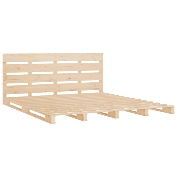 Massivholzbett ohne Matratze 135x190 cm Kiefernholz