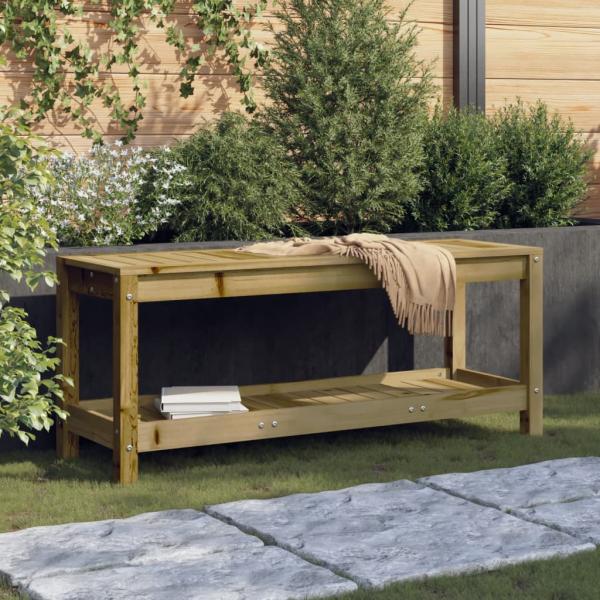 ARDEBO.de - Gartenbank 108x35x45 cm Imprägniertes Kiefernholz