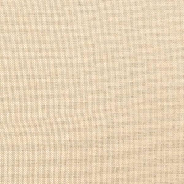 Schaukelsessel mit Hocker Creme Stoff
