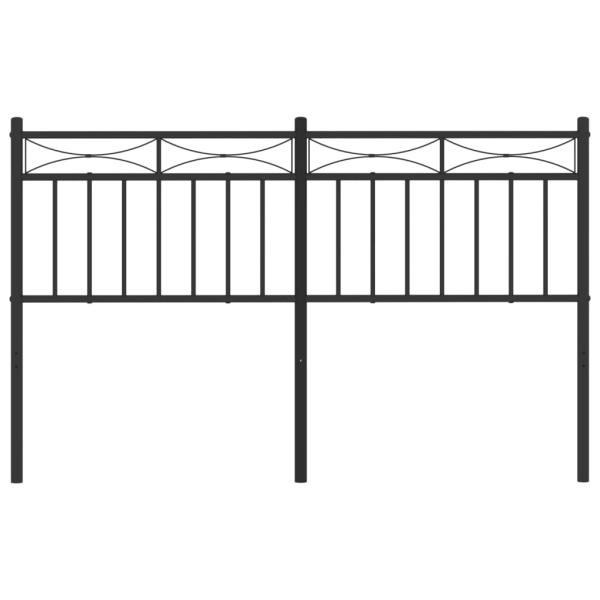 Kopfteil Metall Schwarz 140 cm