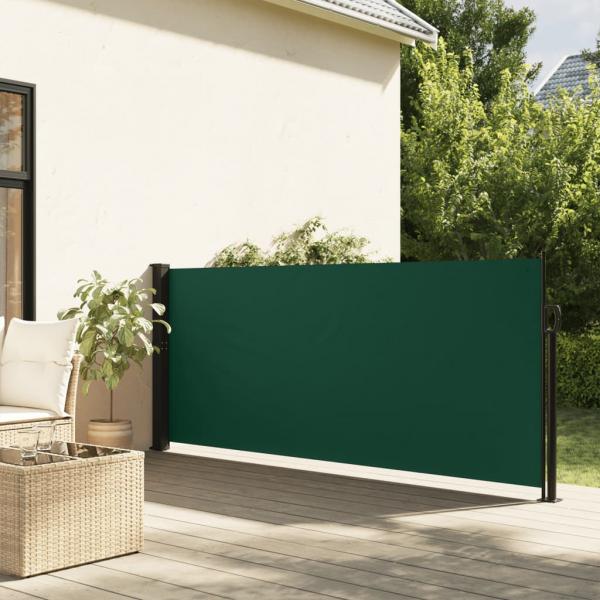 ARDEBO.de - Seitenmarkise Ausziehbar Dunkelgrün 140x500 cm