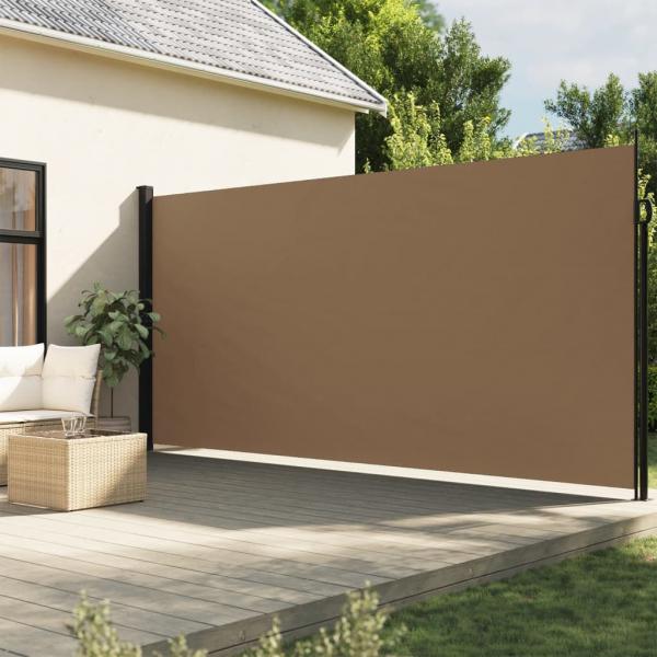 ARDEBO.de - Seitenmarkise Ausziehbar Taupe 220x500 cm