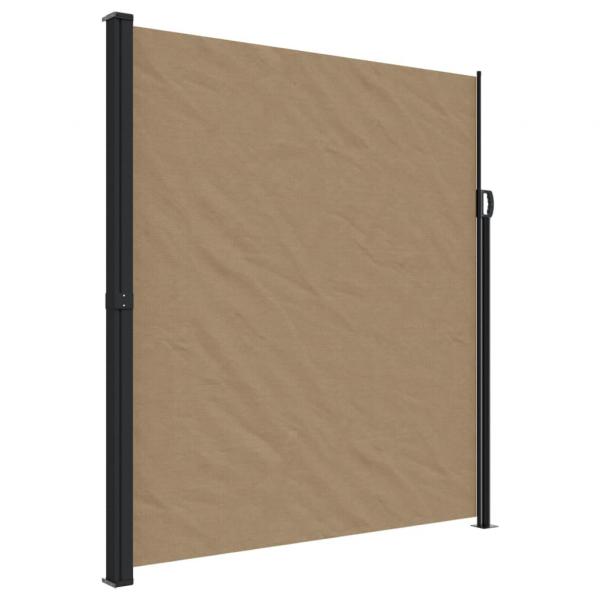 Seitenmarkise Ausziehbar Taupe 220x500 cm