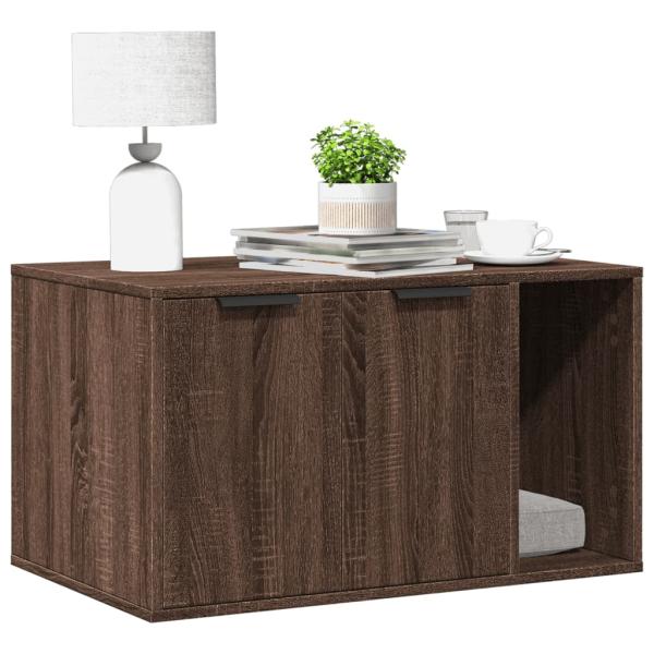 ARDEBO.de - Katzenklo Eichen-Optik 80x50x45 cm Holzwerkstoff