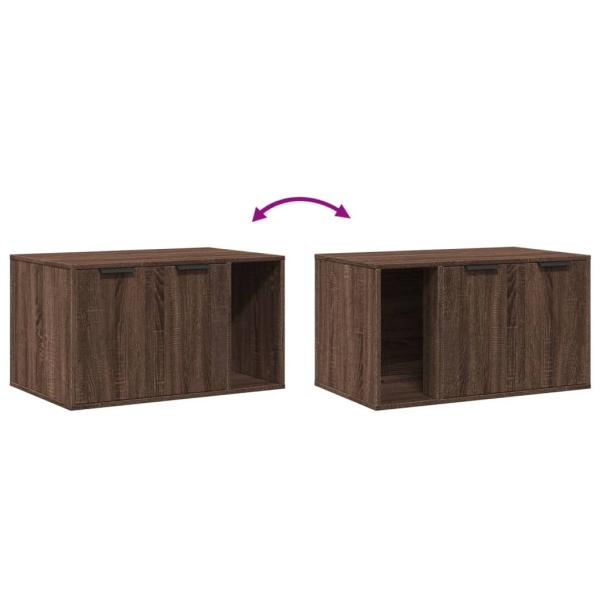 Katzenklo Eichen-Optik 80x50x45 cm Holzwerkstoff